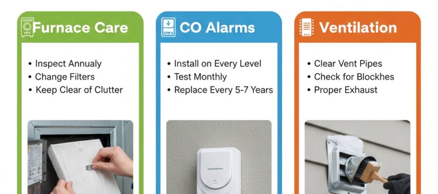 Winter Safety Tips for Your Furnace and CO Prevention