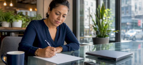 Property manager writing tenant complaint response