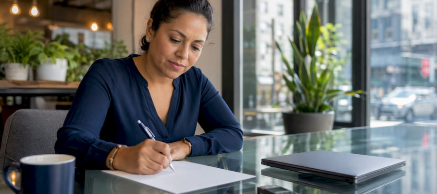 Property manager writing tenant complaint response