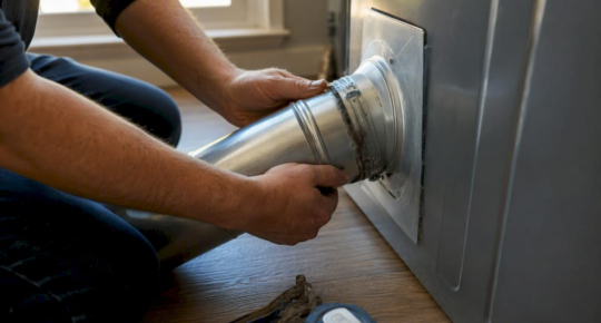 Hand connecting rigid dryer vent duct