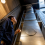 Technician inspecting multifamily dryer exhaust shaft