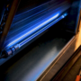 UV lamp illuminating an HVAC evaporator coil