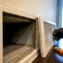 Smoke residue inside residential return duct